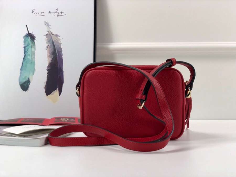 Gucci Soho small leather disco bag 308364 A7M0G 6523 red - Click Image to Close